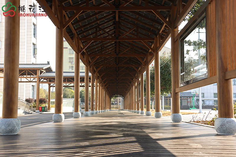 竹装配式文化连廊